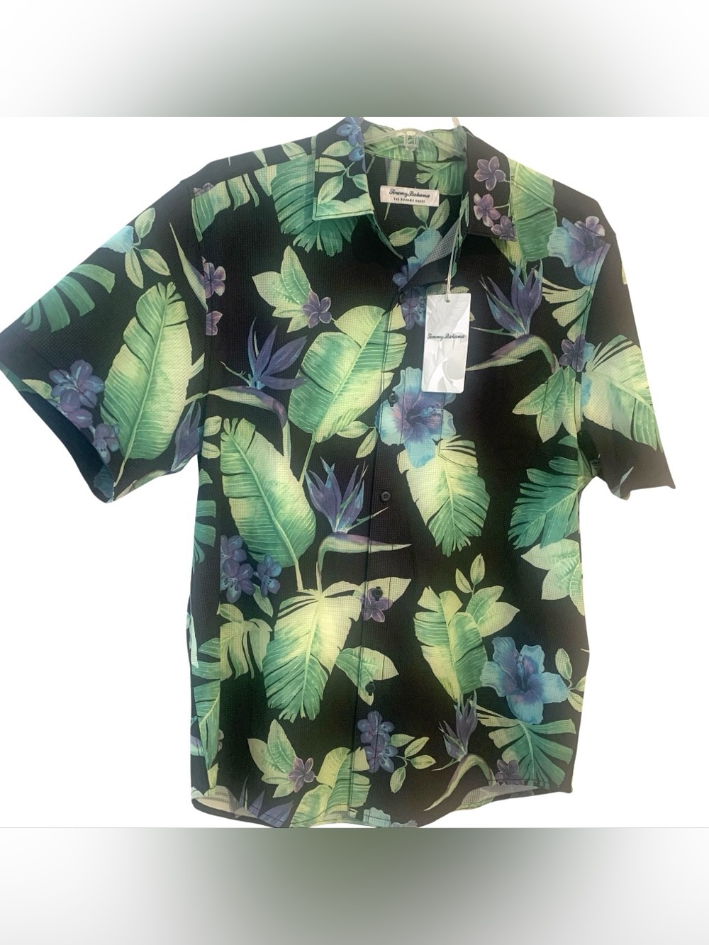 Tommy Bahama Coast Cool Comfort Travel Shirt Wrinkle Free Tropical Men’s Size M